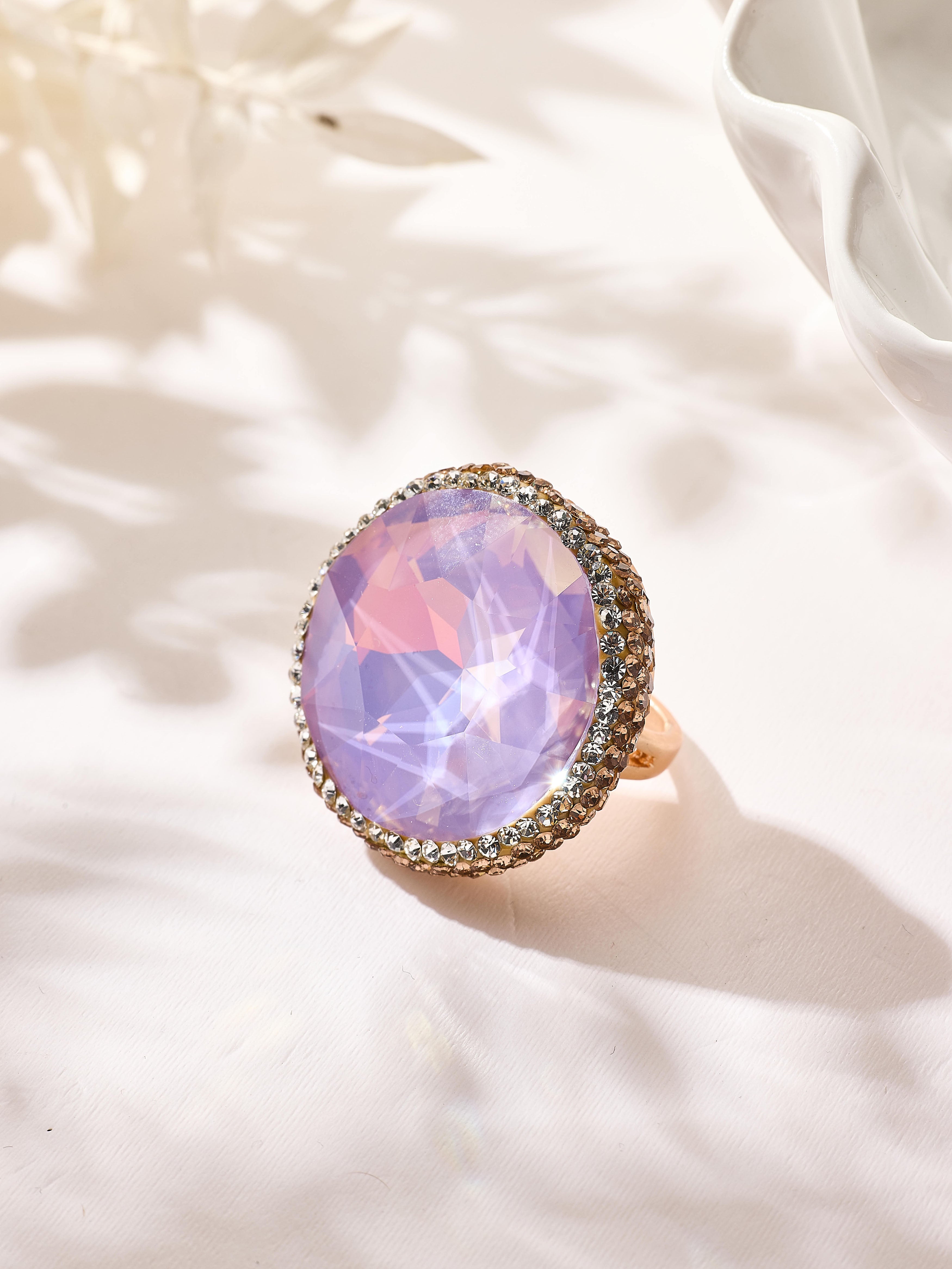 Crystal Pavé Cocktail Ring R2909