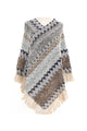 Knitted Tassel Shawl S0097