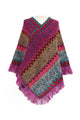 Knitted Tassel Shawl S0097