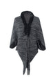 Fur Collar Tassel Shawl S0182
