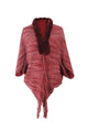 Fur Collar Tassel Shawl S0182