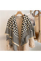 Houndstooth Pattern Cashmere Scarves S0192