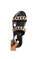 Rhinestone Chain Slippers SH0061