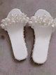 Pearl Rhinestone Slippers SH0064