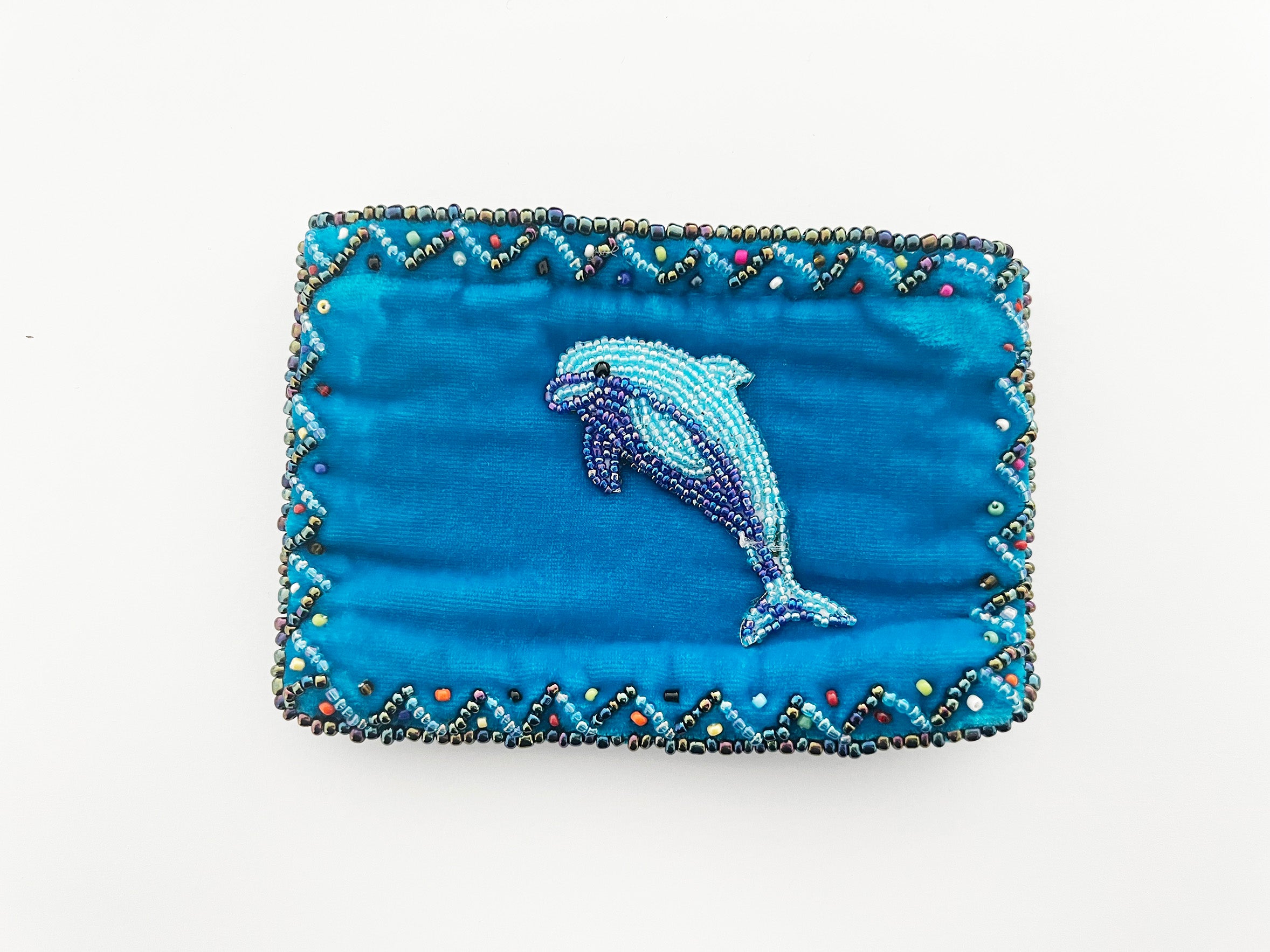 Rectangular Coin Purse V0701 Dolphin Random Color 6PCS