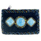 Monedero de terciopelo rectangular con gemas V0701-Gem