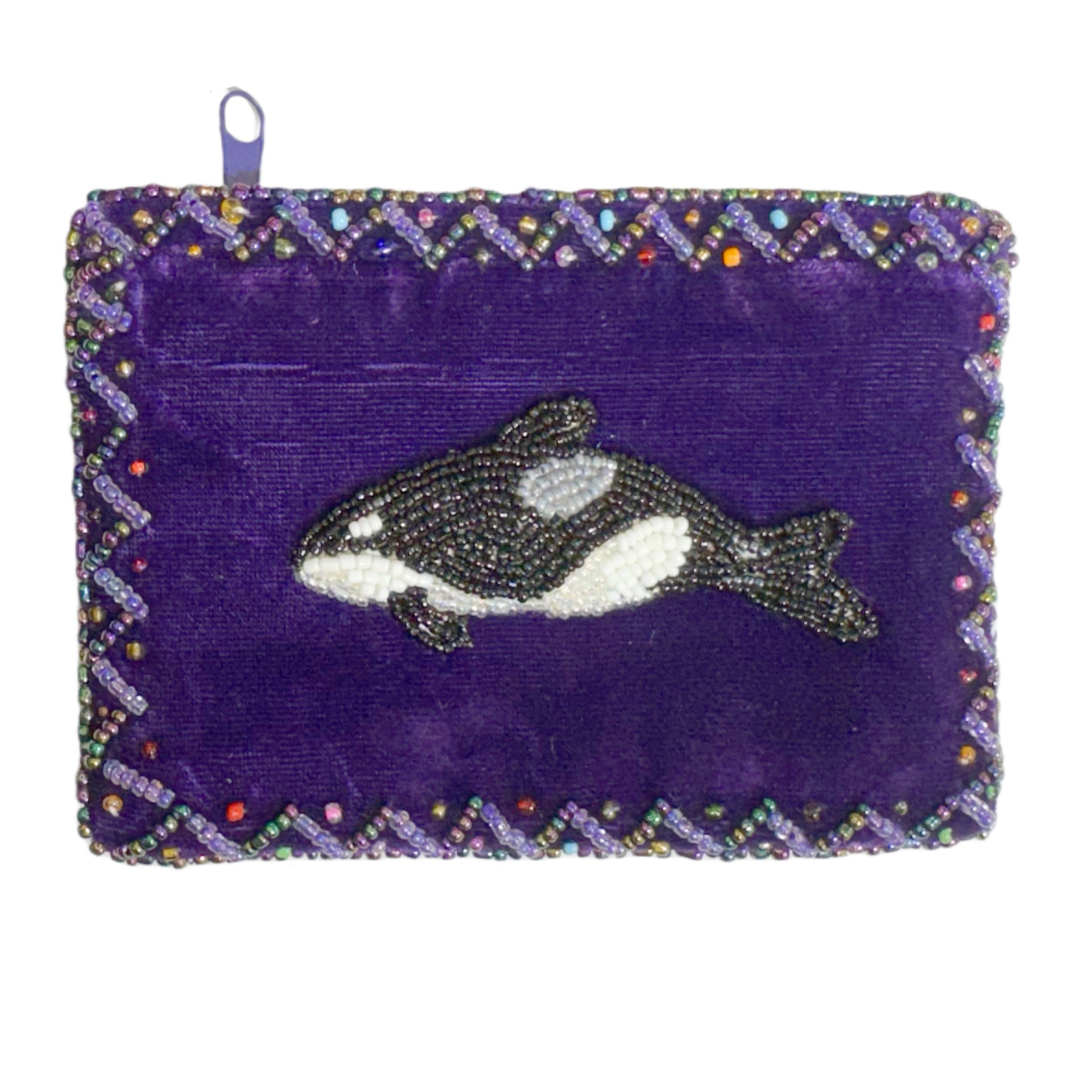 Orca Rectangle Velvet Coin Purse V0701 – Ole