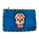 Monedero de terciopelo rectangular con calavera V0701-Skull