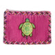 Monedero de terciopelo rectangular con forma de tortuga V0701-Turtle