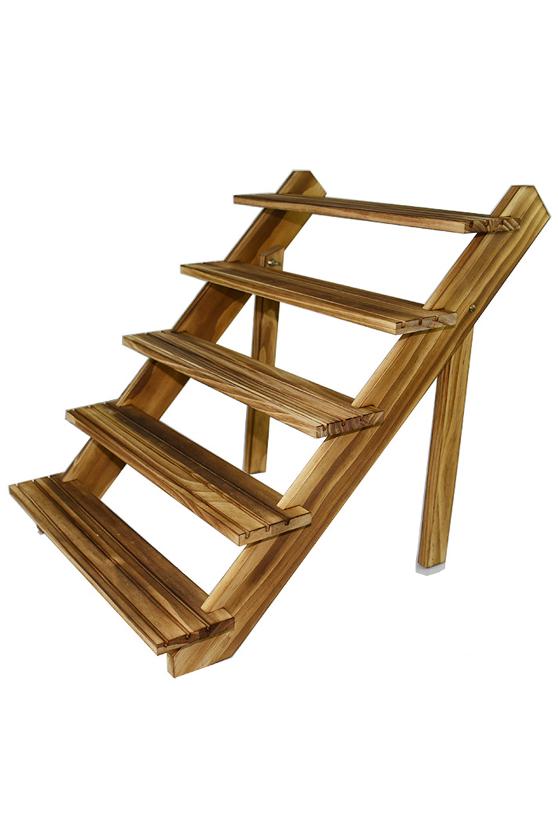 Wooden 5 Steps Jewelry Display W1411