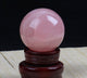 12 CM Rose Quartz Stone Ball Ornament W1698