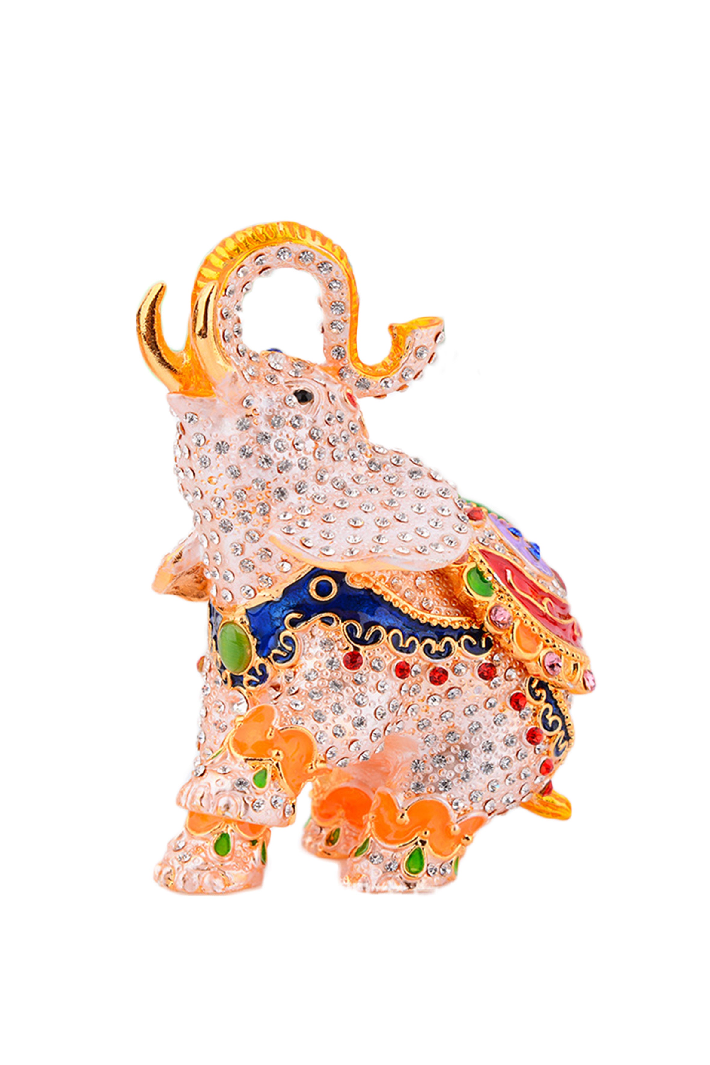 Elephant Rhinestone Jewelry Box Ornaments W1798