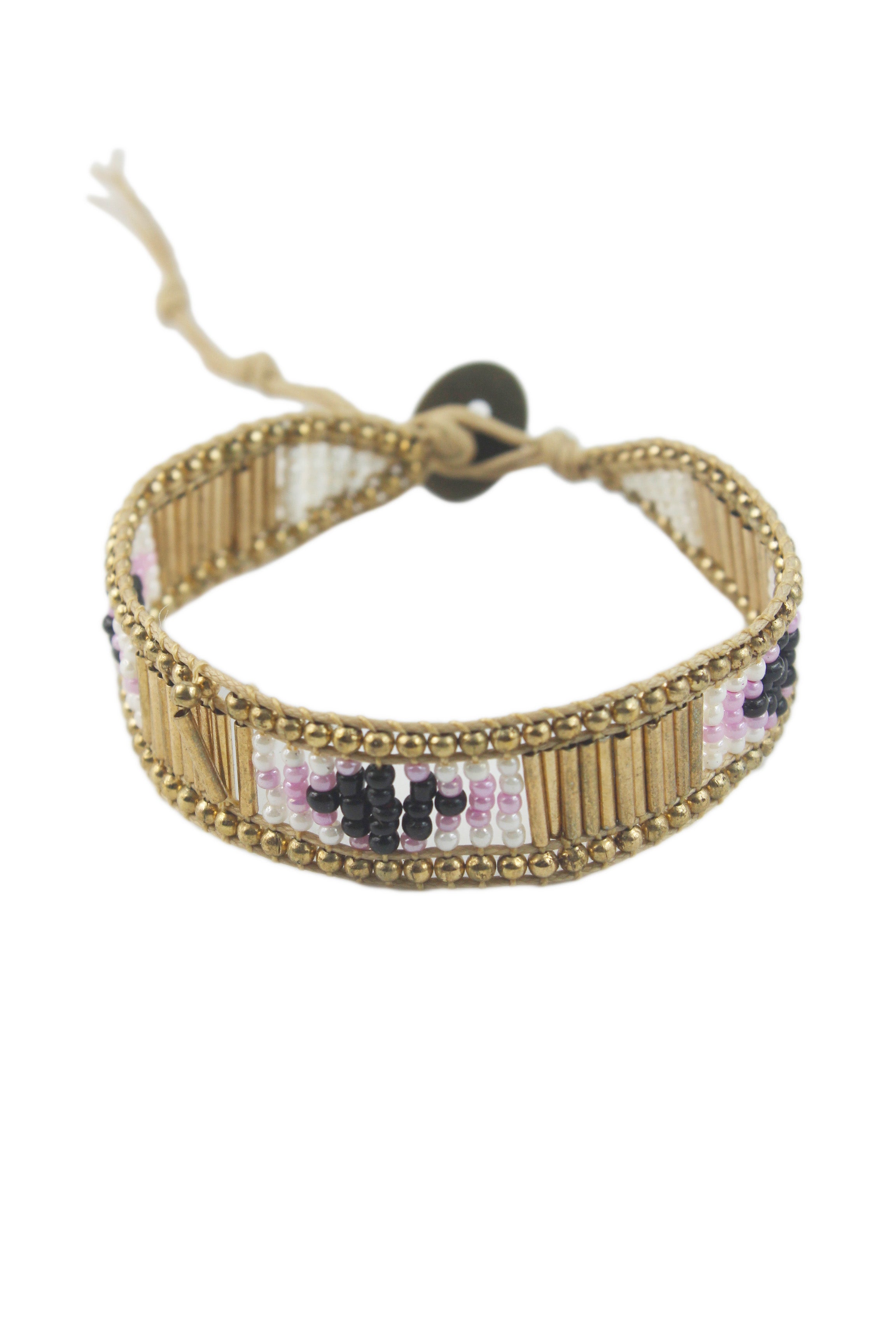 Pulseras de cuentas de cristal B1580