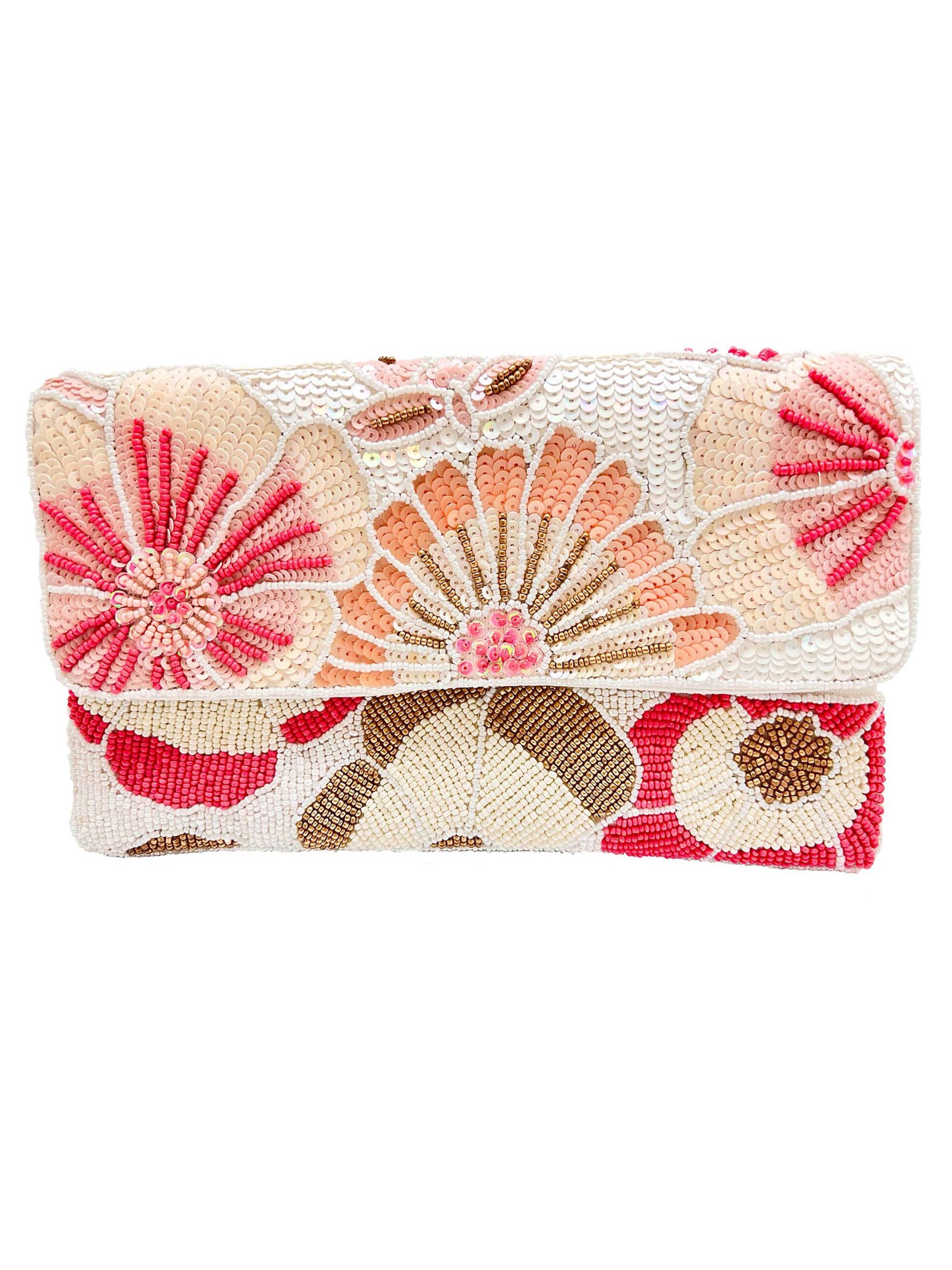 Flowers Beaded Clutch LAC SS 577