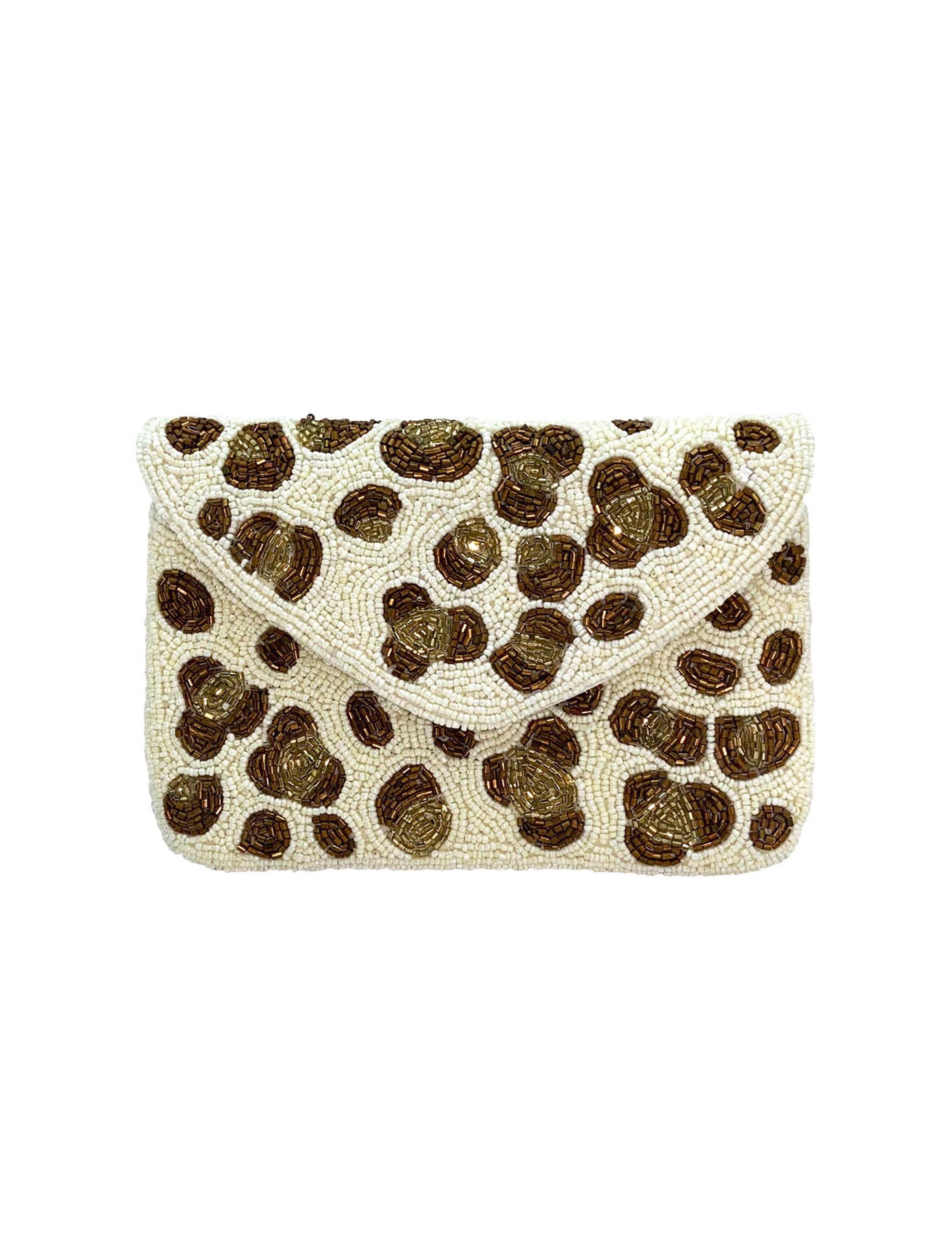 Handmade Leopard Print Bead selling Bag