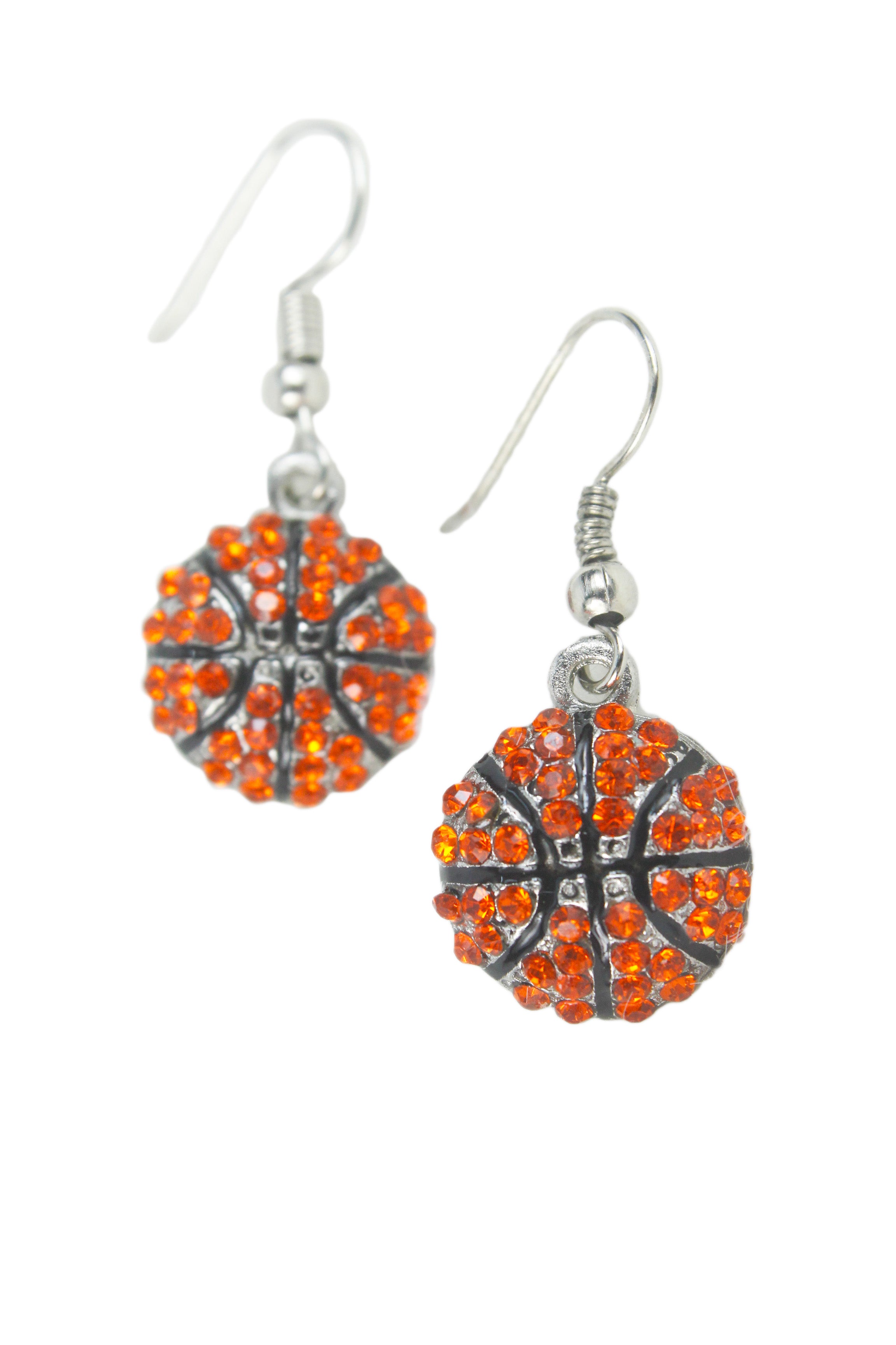 Lovely Orange Beatles Crystal Drop Earrings E1964