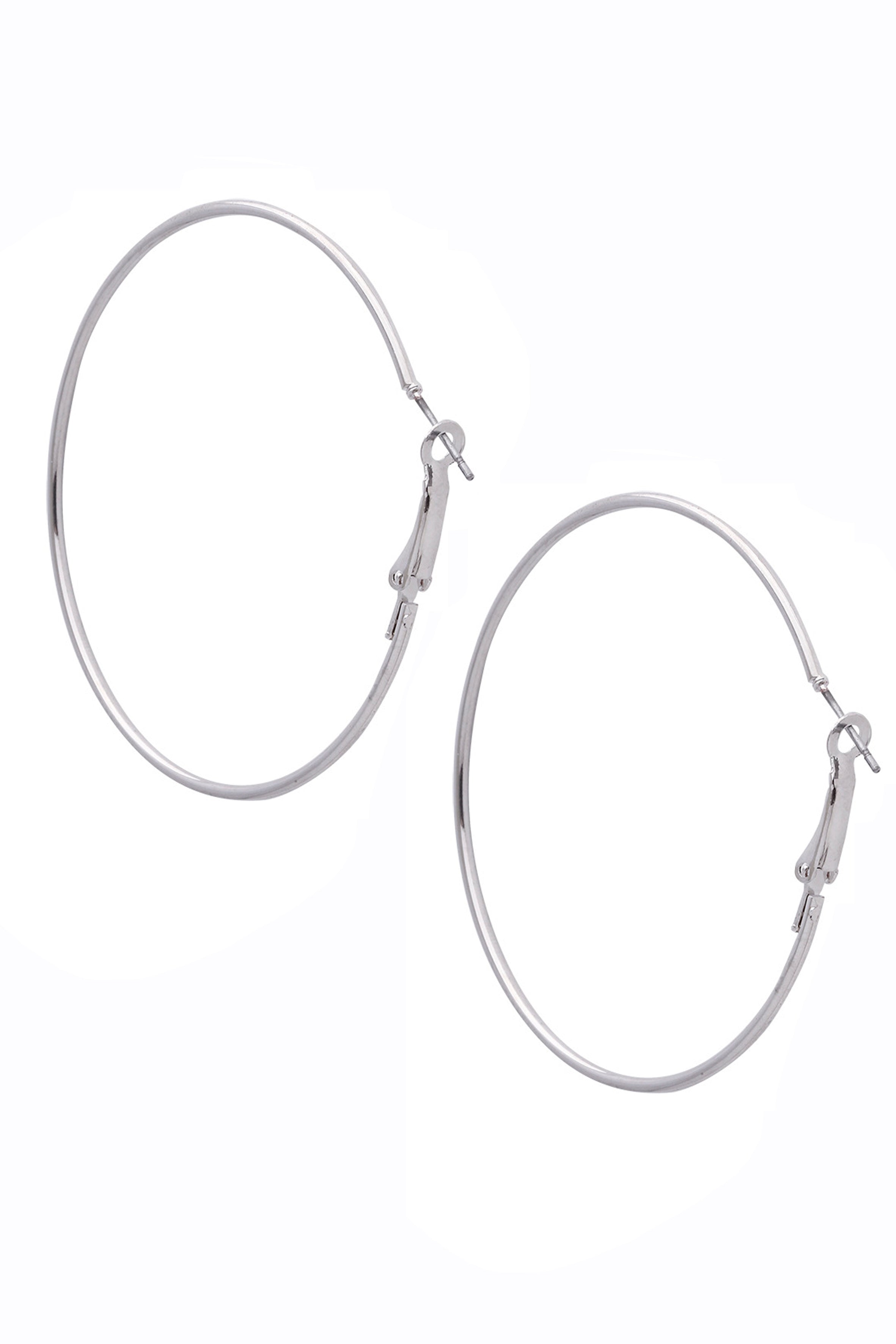 Alloy Circle Hoop Earrings E2945