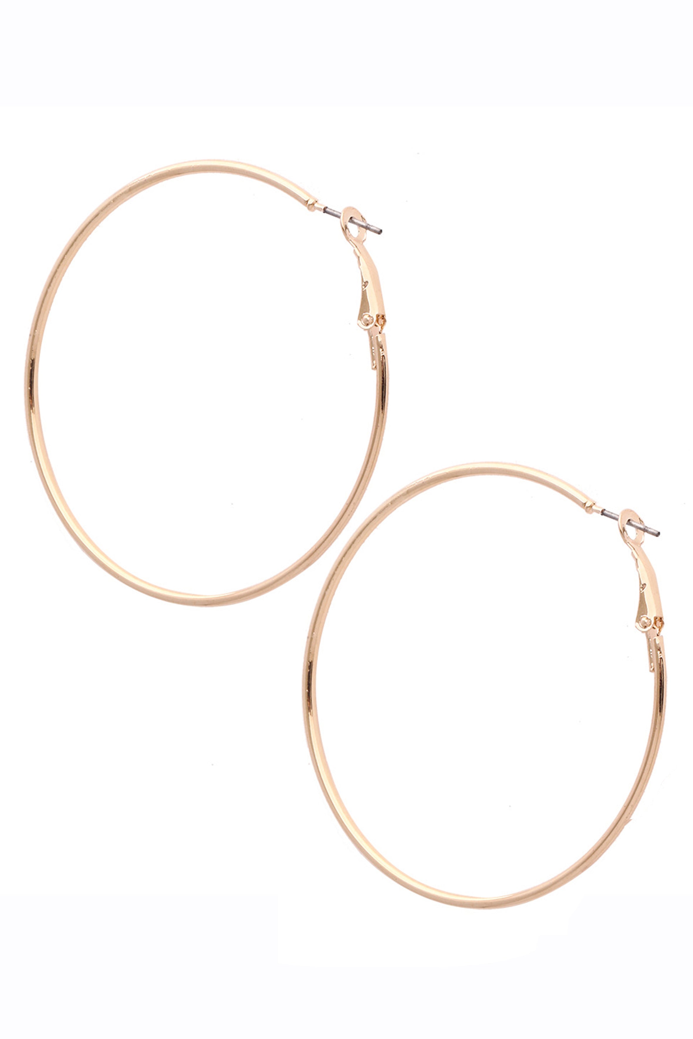 Alloy Circle Hoop Earrings E2945