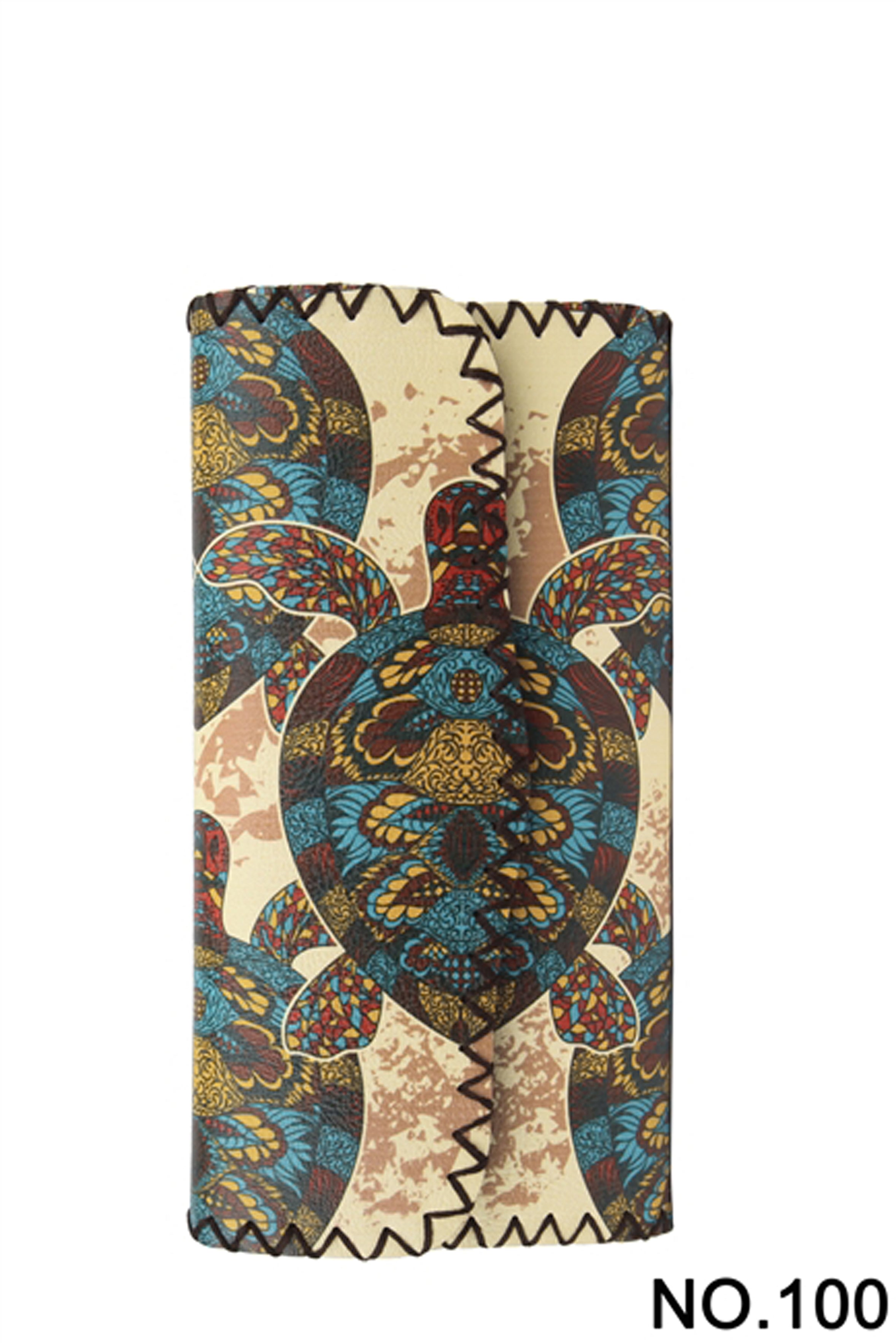 Sea Turtle Print Hand Stitch Wallet HB0582 - NO.100