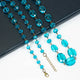 Classic Chandalier Crystal Long Necklaces N1130-Light Blue