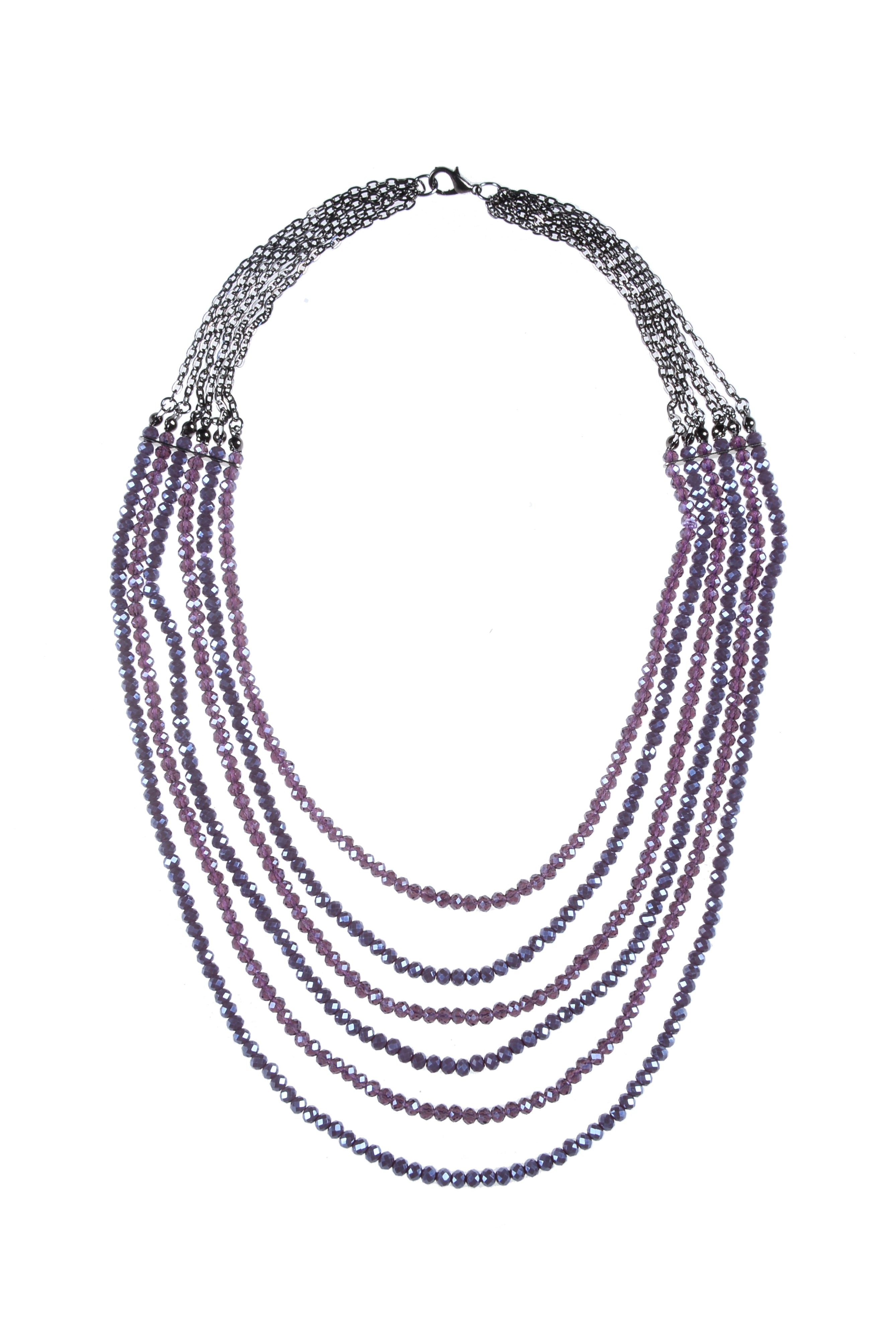 Fashion Multilayer Crystal Necklaces N2488